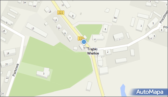 Trąbki Wielkie, Gdańska, 5, mapa Trąbki Wielkie