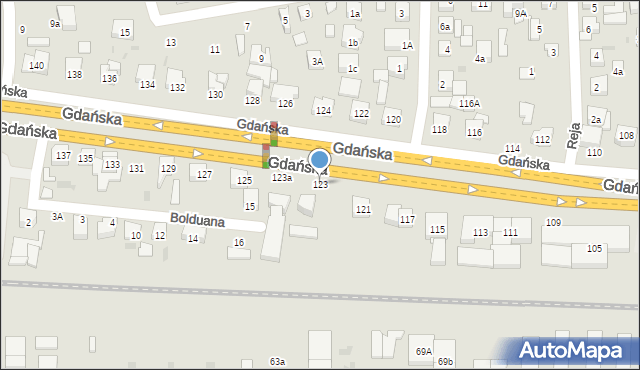 Wejherowo, Gdańska, 123, mapa Wejherowo