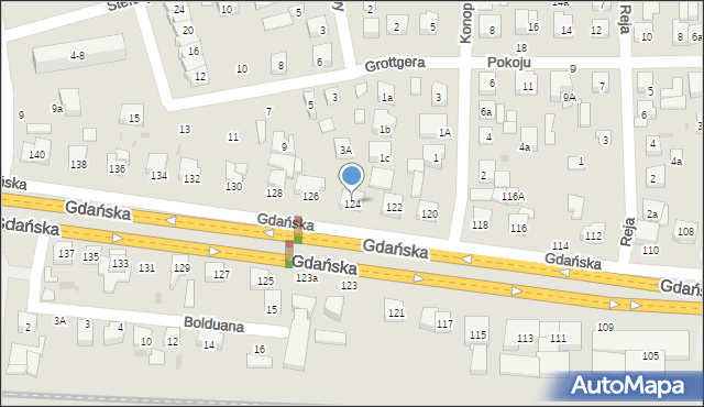 Wejherowo, Gdańska, 124, mapa Wejherowo