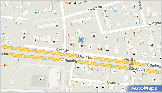 Wejherowo, Gdańska, 138, mapa Wejherowo