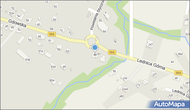 Wieliczka, Gdowska, 69, mapa Wieliczka