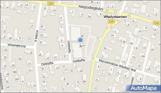 Władysławowo, Gdańska, 2B, mapa Władysławowo