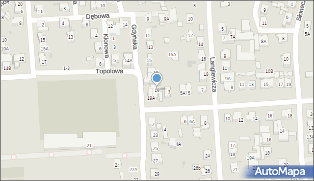 Ząbki, Gdyńska, 19, mapa Ząbki