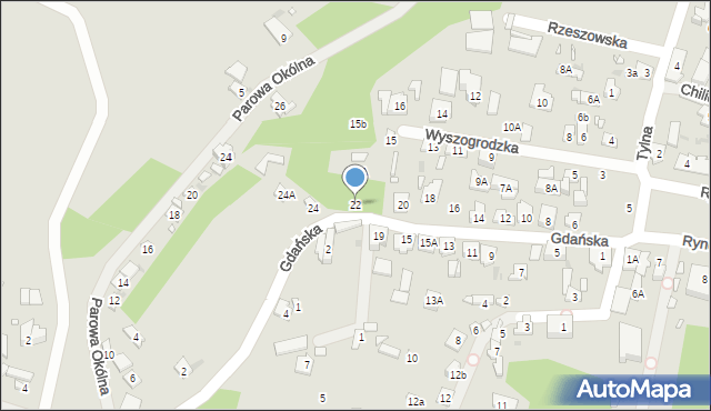 Zakroczym, Gdańska, 22, mapa Zakroczym