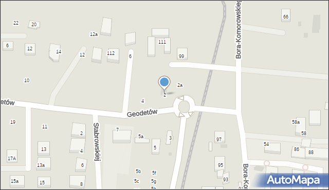 Bydgoszcz, Geodetów, 2, mapa Bydgoszczy