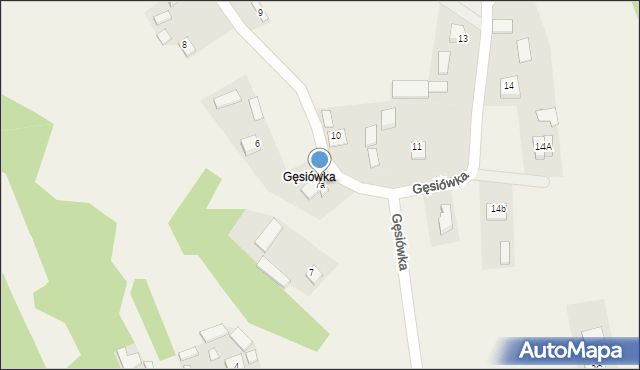 Cholewiana Góra, Gęsiówka, 7a, mapa Cholewiana Góra