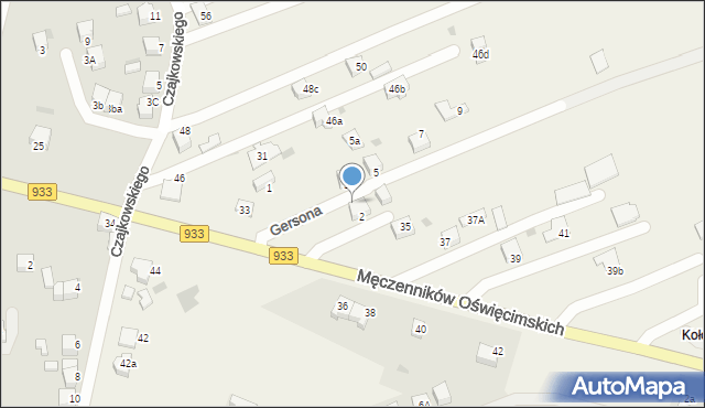 Ćwiklice, Gersona Wojciecha, 2, mapa Ćwiklice