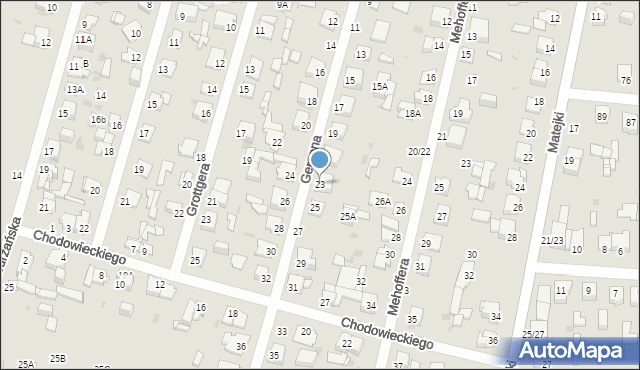 Częstochowa, Gersona Wojciecha, 23, mapa Częstochowy