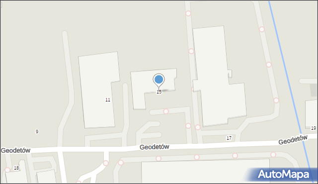 Gdańsk, Geodetów, 15, mapa Gdańska