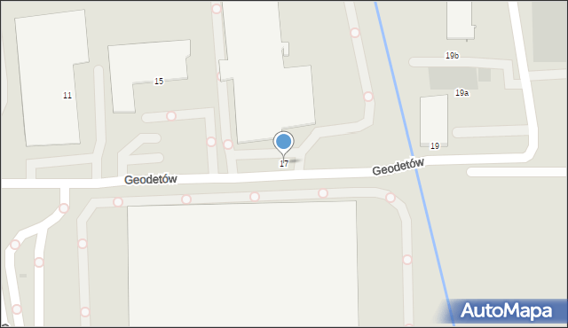 Gdańsk, Geodetów, 17, mapa Gdańska