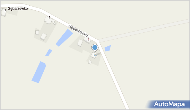 Gębarzewko, Gębarzewko, 1A, mapa Gębarzewko