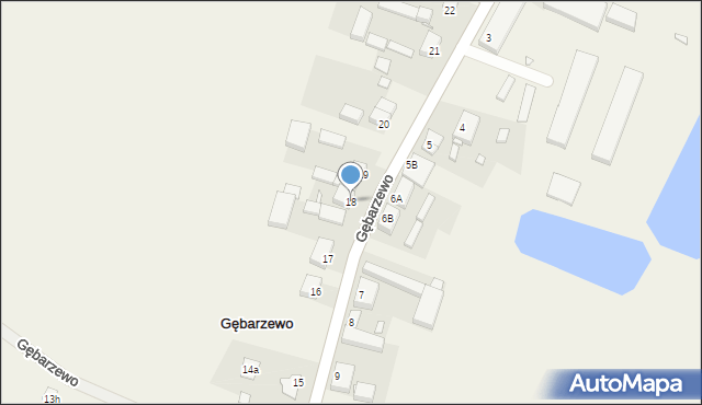 Gębarzewo, Gębarzewo, 18, mapa Gębarzewo