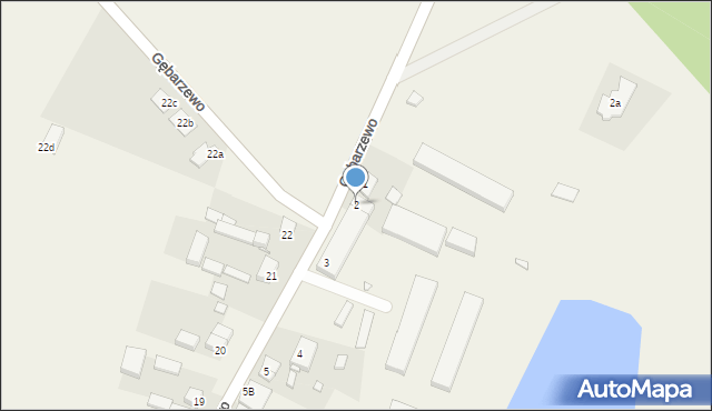 Gębarzewo, Gębarzewo, 2, mapa Gębarzewo