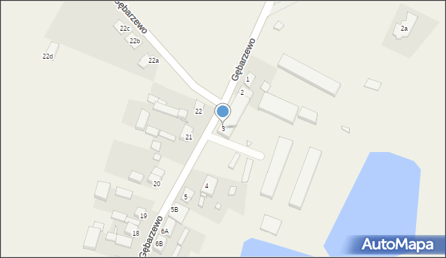 Gębarzewo, Gębarzewo, 3, mapa Gębarzewo