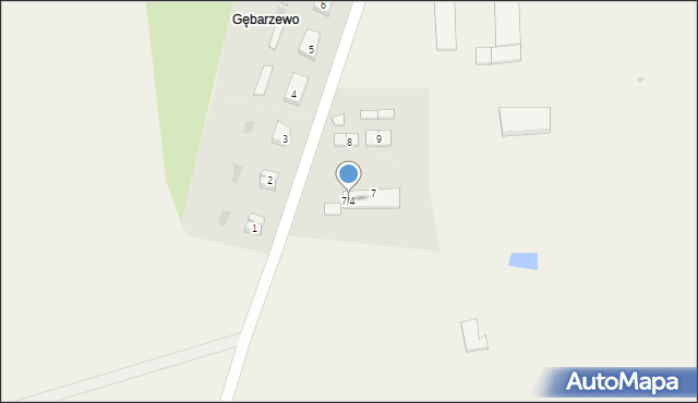 Gębarzewo, Gębarzewo, 7/4, mapa Gębarzewo