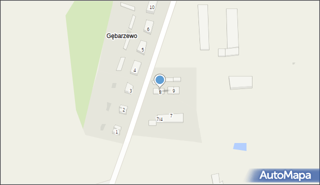 Gębarzewo, Gębarzewo, 8, mapa Gębarzewo