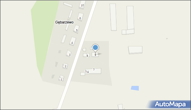 Gębarzewo, Gębarzewo, 9, mapa Gębarzewo