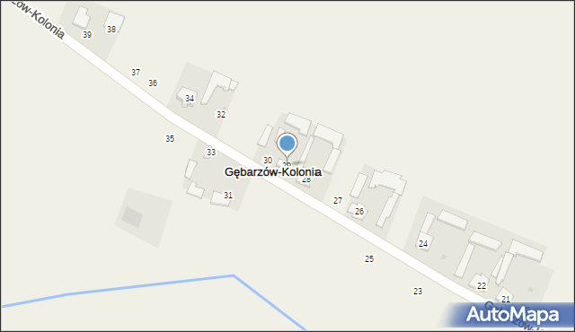 Gębarzów-Kolonia, Gębarzów-Kolonia, 29, mapa Gębarzów-Kolonia