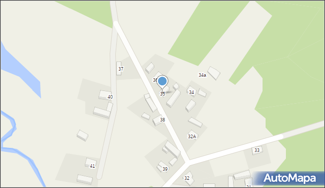 Gębice, Gębice, 35, mapa Gębice