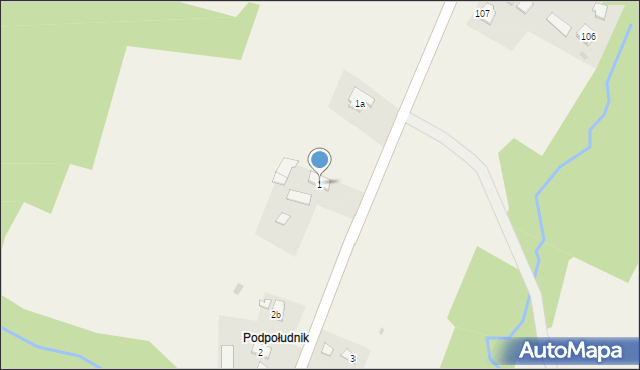 Gębiczyna, Gębiczyna, 1, mapa Gębiczyna