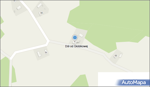 Gębiczyna, Gębiczyna, 97a, mapa Gębiczyna