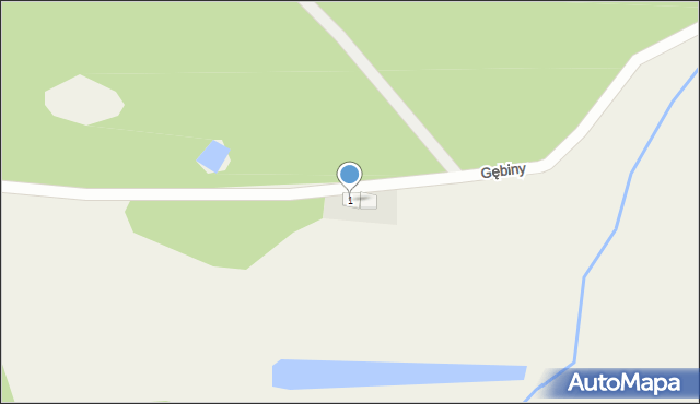 Gębiny, Gębiny, 1, mapa Gębiny