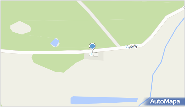 Gębiny, Gębiny, 1a, mapa Gębiny