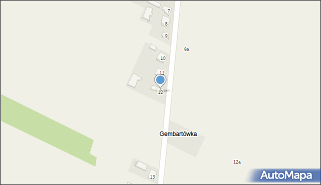 Gembartówka, Gembartówka, 12, mapa Gembartówka