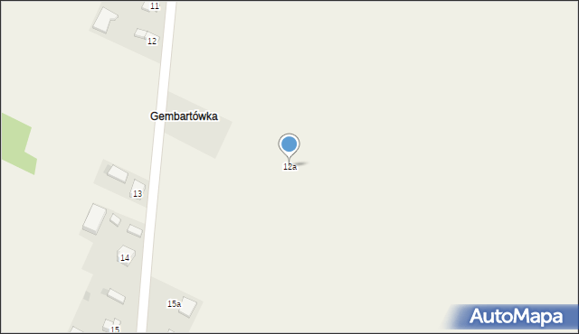 Gembartówka, Gembartówka, 12a, mapa Gembartówka