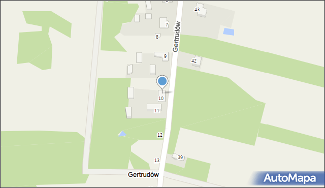 Gertrudów, Gertrudów, 9a, mapa Gertrudów