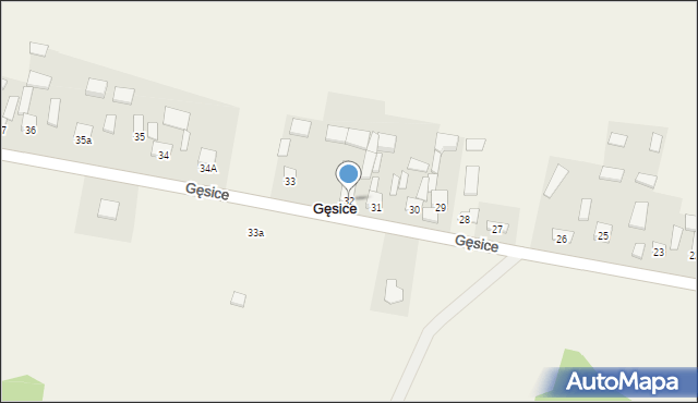 Gęsice, Gęsice, 32, mapa Gęsice