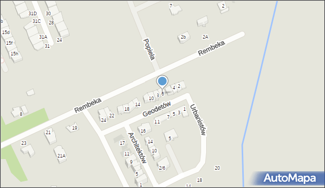 Grodzisk Mazowiecki, Geodetów, 6, mapa Grodzisk Mazowiecki