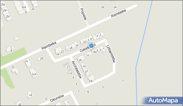 Grodzisk Mazowiecki, Geodetów, 9, mapa Grodzisk Mazowiecki