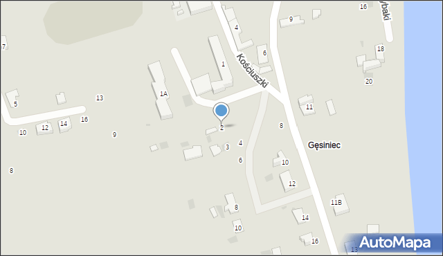 Nieszawa, Gęsiniec, 2, mapa Nieszawa