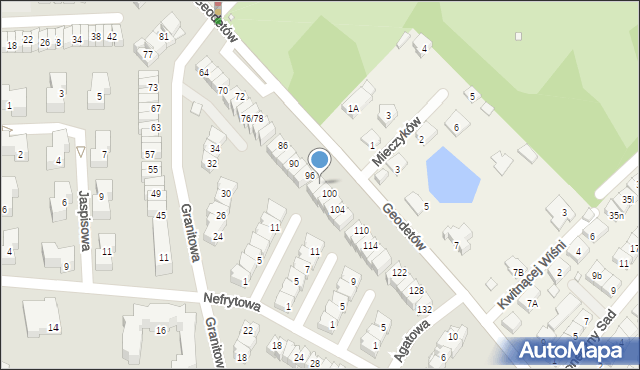 Piaseczno, Geodetów, 98, mapa Piaseczno