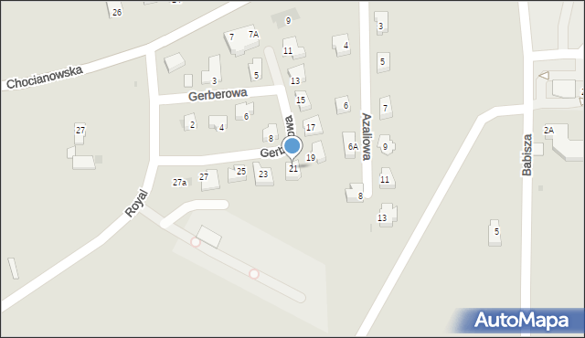 Polkowice, Gerberowa, 21, mapa Polkowice