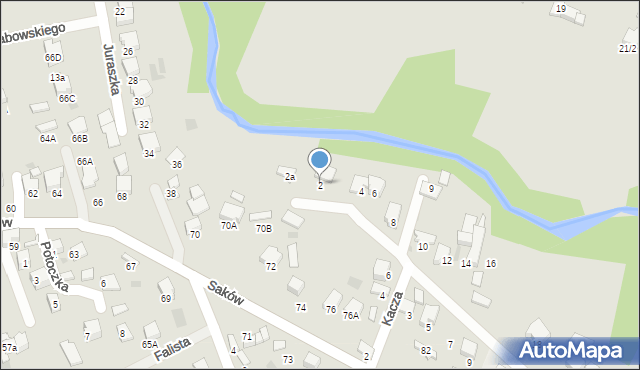 Tarnów, Gęsia, 2, mapa Tarnów