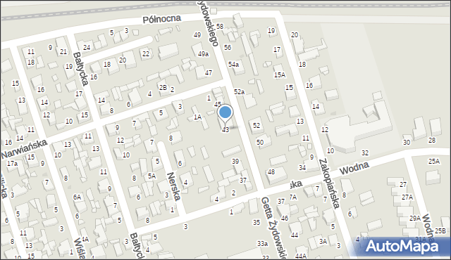 Zduńska Wola, Getta Żydowskiego, 43, mapa Zduńska Wola