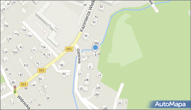 Bochnia, Gipsowa, 4, mapa Bochni