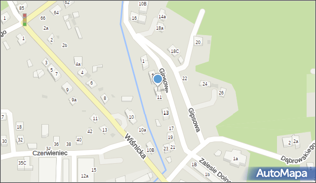 Bochnia, Gipsowa, 9, mapa Bochni