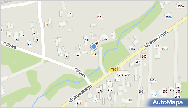 Dąbrowa Górnicza, Gilowa, 25A, mapa Dąbrowa Górnicza