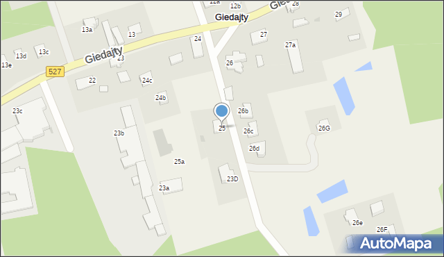 Giedajty, Giedajty, 25, mapa Giedajty