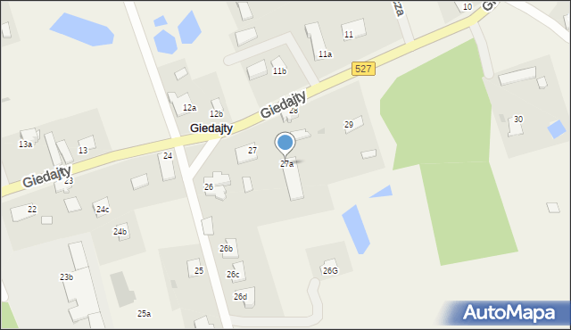 Giedajty, Giedajty, 27a, mapa Giedajty