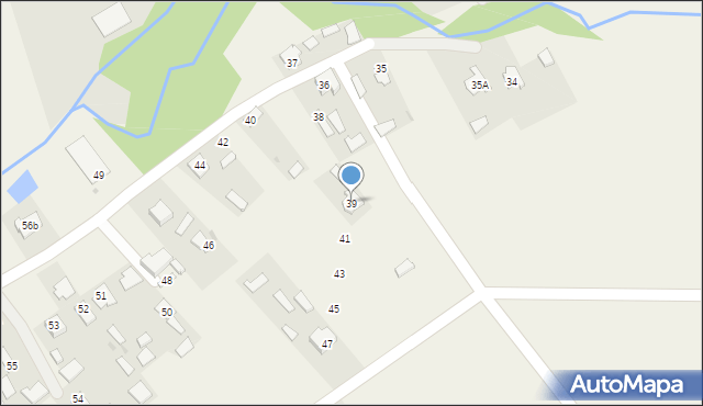 Giedlarowa, Giedlarowa, 39, mapa Giedlarowa