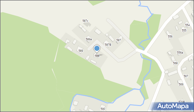 Giedlarowa, Giedlarowa, 588, mapa Giedlarowa