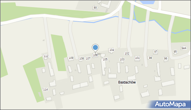 Giełczew, Giełczew, 106, mapa Giełczew