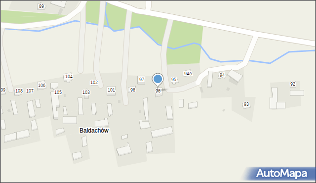 Giełczew, Giełczew, 96, mapa Giełczew