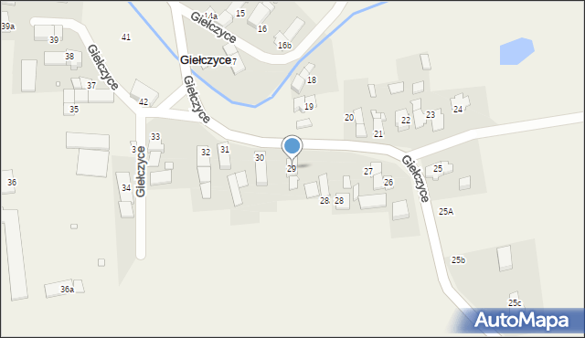 Giełczyce, Giełczyce, 29, mapa Giełczyce