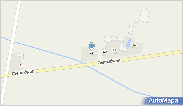 Giemzówek, Giemzówek, 12, mapa Giemzówek