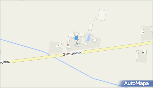 Giemzówek, Giemzówek, 13, mapa Giemzówek